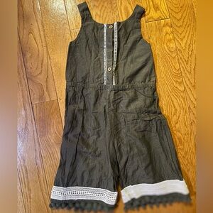 Tommy Bahama Black Kids Jumpsuit with White Trim